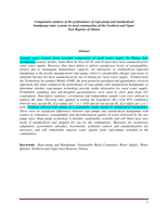 Comparative analysis of the performance of rope-pumps and standardized handpumps water systems in rural communities of the northern and upper east regions of Ghana