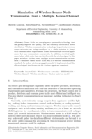 Simulation of Wireless Sensor NodeTransmission Over a Multiple Access Channel