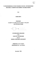 'n Opleidingsmodule vir die opleiding van M.Ed.(Opvoedkundige sielkunde) -studente in die gebruik van biblioterapie