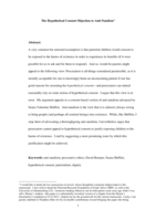 The hypothetical consent objection to anti-natalism