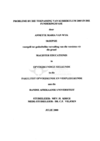 Probleme by die toepassing van kurrikulum 2005 in die funderingsfase