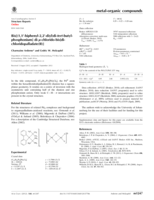 Bis[(1,1'-biphenyl-2,2'-diyl)di-tert-butylphosphonium] di-l-chlorido-bis[dichloridopalladate(II)]