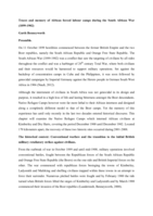 Traces and memory of African forced labour camps during the South African War (1899-1902)