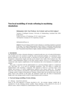 Non-local modelling of strain softening in machining simulations