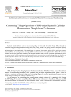 Commuting tillage operations of HRP under hydraulic cylinder movements on plough-breast performance