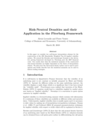 Risk-neutral densities and their application in the Piterbarg Framework