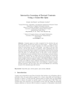 Interactive learning of factual contents using a game-like quiz