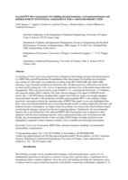 Recycled-PET fibre based panels for building thermal insulation : environmental impact and improvement potential assessment for a greener production