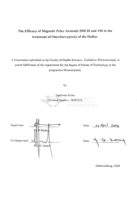 The efficacy of Magnetis Polus Australis 200CH and 1M in the treatment of Onychocryptosis of the Hallux