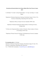 Extraction and characterization of novel lignocellulosic fibers from Thespesia lampas plant