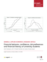 Financial behavior, confidence, risk preferences and financial literacy of university students