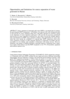 Opportunities and limitations for source separation of waste generated in Harare