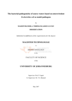 The bacterial pathogenicity of source waters based on enterovirulent Escherichia coli as model pathogens