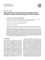 Spectral relaxation method and spectral quasilinearization method for solving unsteady boundary layer flow problems