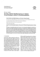 The role of matrix metalloproteinases in diabetic wound healing in relation to photobiomodulation