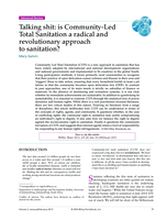 Talking shit: is community-led total sanitation a radical and revolutionary approach to sanitation?