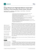 Energy Efficient UAV Flight Path Model for Cluster Head   Selection in Next‐Generation Wireless Sensor Networks