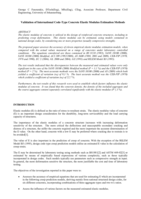 Validation of international code-type concrete elastic modulus estimation methods
