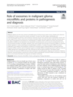 Role of exosomes in malignant glioma: microRNAs and proteins in pathogenesis and diagnosis