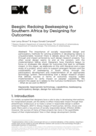 Beegin : redoing beekeeping in Southern Africa by designing for outcomes