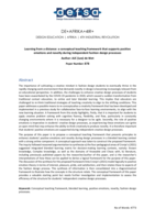 Learning from a distance : A conceptual teaching framework that supports positive emotions and novelty during independent fashion design processes