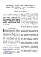 Mechanical properties and microstructure of Friction Stir and Laser Beam Welded 3mm Ti6Al4V Alloy