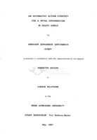 An affirmative action strategy for a retail organisation in South Africa