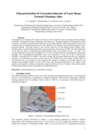 Characterization of corrosion behavior of laser beam formed titanium alloy