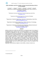 Model reference adaptive control system for moisture regulation in cotton ginning