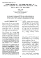 Grounded theory and its application in a recent study on organizational redesign: some reflections and guidelines.