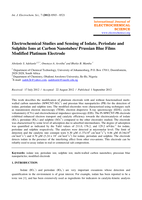 Electrochemical studies and sensing of iodate, periodate and sulphite ions at carbon nanotubes/ Prussian blue films modified platinum electrode