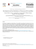 Development and size distribution of polystyrene/ZnO nanofillers