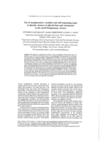 Use of morphometric variables and self-organizing maps to identify clusters of alluvia fans and catchments in the north Peloponnese, Greece