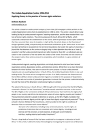 The Lindela Repatriation Centre, 1996‐2014 applying theory to the practice of human rights violations