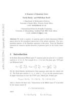 A sequence of quantum gates