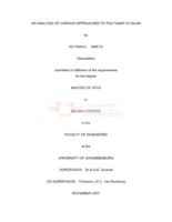 An analysis of various approaches to polygamy in Islam