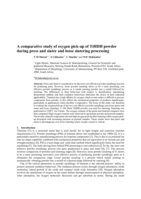 A comparative study of oxygen pick-up of TiHDH powder during press and sinter and loose sintering processing