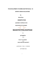 The development of norms and protocols in sports vision evaluations