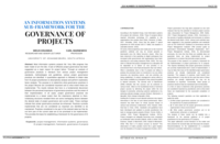 An information systems sub-framework for the governance of projects