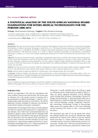 A statistical analysis of the South African National board examinations for intern medical technologists for the periods 2008-2012