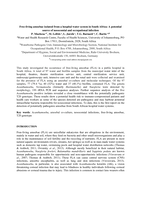 Free-living amoebae isolated from a hospital water system in South Africa: A potential source of nosocomial and occupational infection
