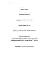 A comparative examination of the novels of Farida Karodia, Rayda Jacobs, Pamela Jooste.