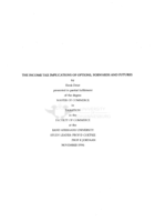 The income tax implications of options, forwards and futures