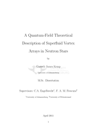 A quantum-field theoretical description of superfluid vortex arrays in neutron stars
