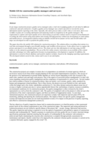 Mobile GIS for construction quality managers and surveyors