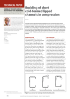 Buckling of short cold‑formed lipped channels in compression