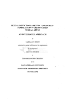 Sexual revictimisation in "coloured" female survivors of child sexual abuse : an integrated approach