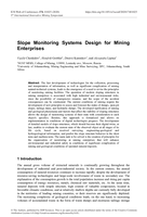 Slope monitoring systems design for mining enterprises