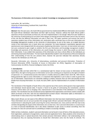 The Awareness of information acts to improve students’ knowledge on managing personal information