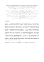 Investigation the effect of porosity on corrosion resistance and hardness of wc-co coatings on metal substrates